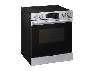 Samsung 6.3 Cu. Ft. Electric Slide-In Range True Convection with Air Fry Max | Air Sous Vide - NSE80H63XRAC