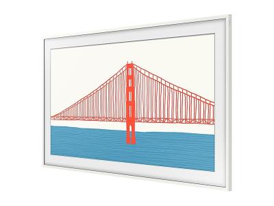 43" Samsung Customizable Frame For The Frame TV in Modern White - VG-SCFA43WTBZA