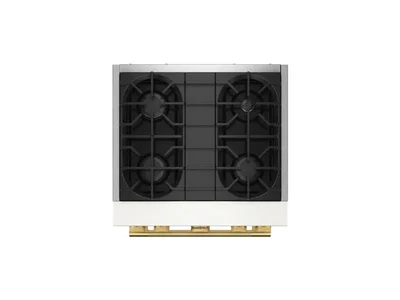 30" KitchenAid 4 Burner Commercial-Style Dual Fuel Range - KFDS930SPL