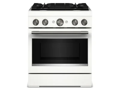 30" KitchenAid 4 Burner Commercial-Style Dual Fuel Range - KFDS930SPL
