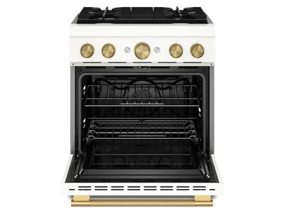 30" KitchenAid 4 Burner Commercial-Style Dual Fuel Range - KFDS930SPL