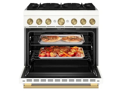 36" Kitchenaid 6 Burner Commercial-Style Dual Fuel Range - KFDS936SPL