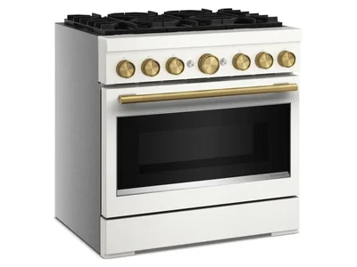 36" Kitchenaid 6 Burner Commercial-Style Dual Fuel Range - KFDS936SPL