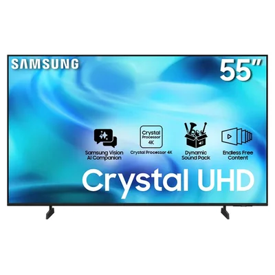 55" Samsung UN55U8000HFXZC Crystal UHD 4K Vision AI Smart TV (2026)