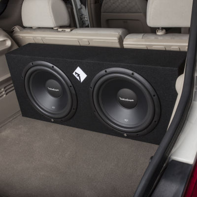 Rockford Fosgate Prime 400 Watt Loaded Enclosure With Dual 12 Inch Subwoofers - R1-2X12