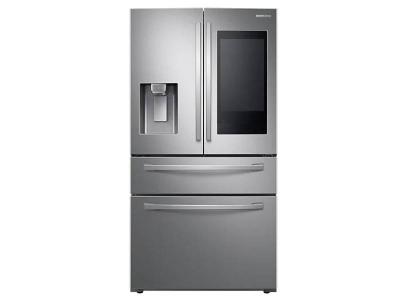 36" Samsung 28 cu. ft. French Door Refrigerator With 21.5” Touch Screen Family Hub - RF28R7551SR
