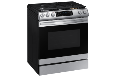 30" Samsung 6.0 Cu. Ft. Gas Range With True Convection And Air Fry In Stainless Steel - NX60T8511SS