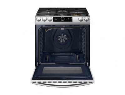 30" Samsung 6.0 Cu. Ft. Gas Range With True Convection And Air Fry In Stainless Steel - NX60T8711SS