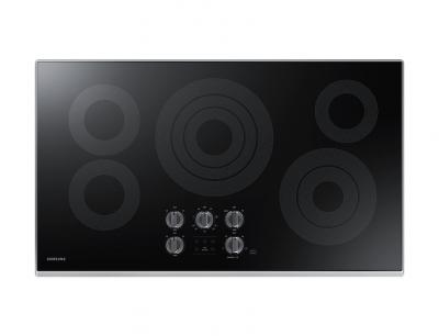 36" Samsung  Electric Cooktop with 3.3 kW Rapid Boil Burner - NZ36K6430RS