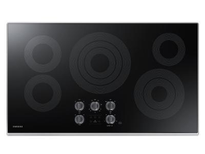 36" Samsung Electric Cooktop with 3.3 kW Rapid Boil Burner - NZ36K6430RS