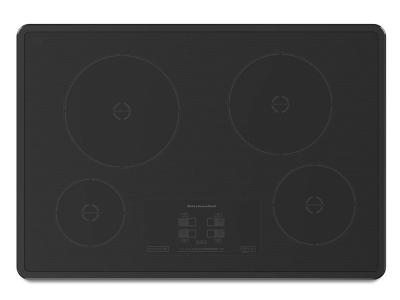 30" KitchenAid Induction Cooktop with 4 Elements and Touch-Activated Controls - KICU500XBL