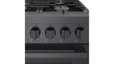 36" Bosch 800 Series Dual Fuel Freestanding Range With 6 Burners In Black Stainless Steel - HDS8645C