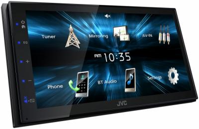 JVC Digital Media Receiver With WVGA Capacitive Monitor And USB Mirroring for Android Phones - KW-M150BT
