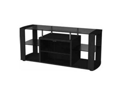Sonora TV Stand With Tempered Dark Glass Shelves - S55V77N