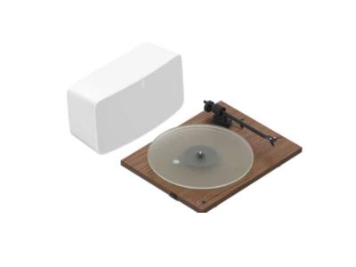 Sonos Vinyl Set Five Project Turntable (Walnut) - Vinyl Set (Walnut)