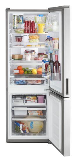 24" Whirlpool 12.9 Cu. Ft. Fingerprint Resistant Stainless Steel Bottom Freezer Refrigerator - WRB543CMJZ