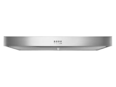 36" Whirlpool Range Hood With Dishwasher-Safe Full-Width Grease Filters - WVU37UC6FS