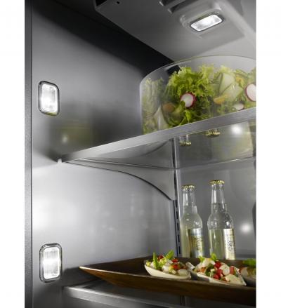 36" KitchenAid 20.9 Cu. Ft.  Built-In Stainless Bottom Mount Refrigerator with Platinum Interior Design - KBBR306ESS