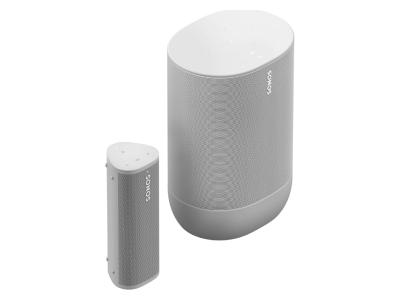 Sonos Portable Sound Set With Move And Roam In Lunar White - Portable Set with Move & Roam (W)
