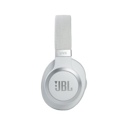 JBL Wireless Over-ear Noise Cancelling Headphones in White - Live 660NC (W)