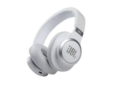 JBL Wireless Over-ear Noise Cancelling Headphones in White - Live 660NC (W)