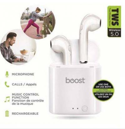Boost 5.0 Wireless Earphones with Microphone - TWSB200W