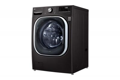 27" LG Smart Front Load Washer With 5.8 cu. ft. Capacity  ColdWash in Black Steel - WM4500HBA