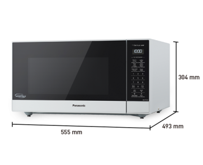 22" Panasonic 1.6 Cu. Ft. Genius Microwave In White - NNST75LW