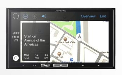 Alpine 7" Mech-less In-Dash Receiver with Wireless Apple CarPlay iLX-107 