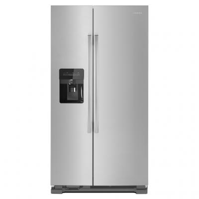 33" Amana Side-by-Side Refrigerator with Dual Pad External Ice and Water Dispenser - ASI2175GRS