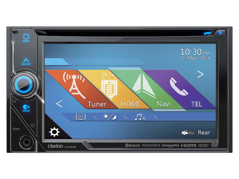 Clarion NX405 2-DIN Dvd Multimedia Station With Built-in Navigation