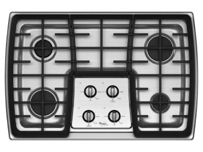 30" Whirlpool Gas Cooktop With 4 Sealed Burners - G7CG3064XS