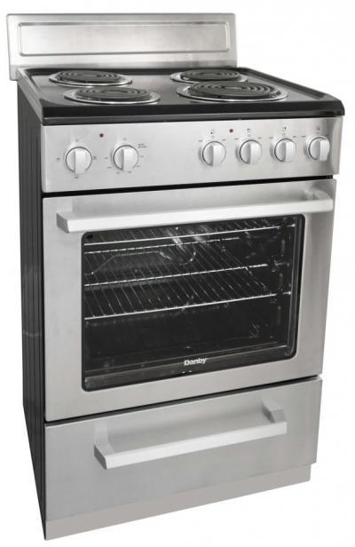 24" Danby 2.5 Cu. Ft. Free Standing Electric Range In Stainless Steel - DERM240BSSC