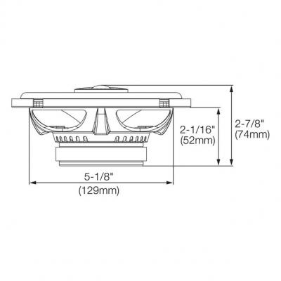 JBL 180W 6.5" 2-Way GX Series Coaxial Car Speakers - GX602