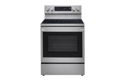 30" LG 6.3 Cu. Ft. Air Fry InstaView ThinQ Electric Range In Smudge Resistant Stainless Steel - LREL6325F