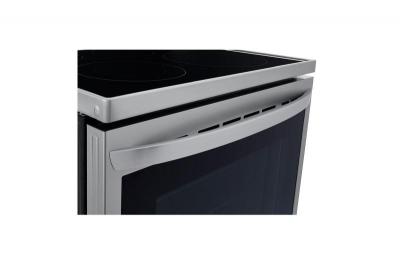 30" LG 6.3 Cu. Ft. Air Fry InstaView ThinQ Electric Range In Smudge Resistant Stainless Steel - LREL6325F