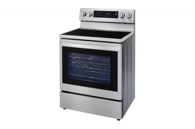 30" LG 6.3 Cu. Ft. Air Fry InstaView ThinQ Electric Range In Smudge Resistant Stainless Steel - LREL6325F