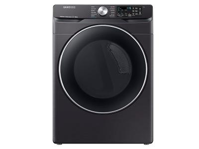 27" Samsung 7.5 Cu. Ft. Smart Electric Dryer With Steam Sanitize In Black Stainless Steel - DVE45R6300V
