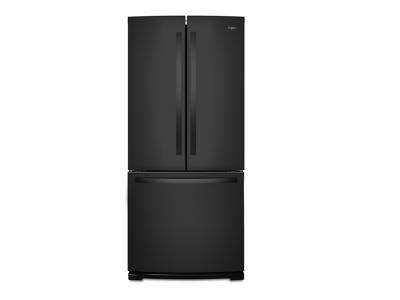 30" Whirlpool Black French Door Refrigerator  - WRF560SFHB