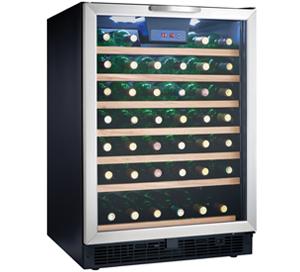 24" Danby Designer 50 Bottle Wine Cooler - DWC508BLS