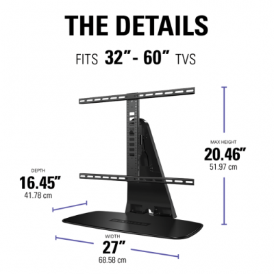 Sanus Swivel TV Base for 32"-65" TVs - WSTV1B