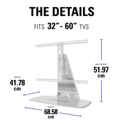 Sanus Swivel TV Base for 32"-65" TVs - WSTV1W