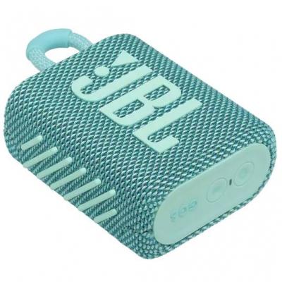 JBL Go 3 Portable Waterproof Speaker in Teal - JBLGO3TEALAM
