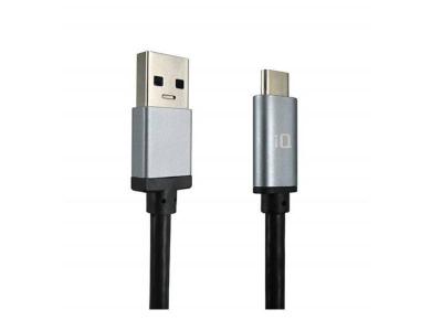 IQ 2.1 Meters USB Type-C to USB Type-A Braided Cable  - IQCUSB2MB