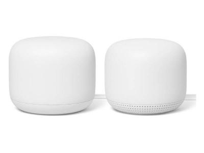 Google Nest WiFi Router and Point in White - GA00822-CA