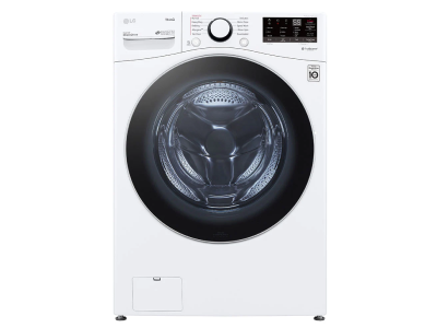 27" LG 5.2 cu. ft Front Load Smart Washer with ColdWash Technology Quiet Operation and SmartDiagnosis - WM3600HWA