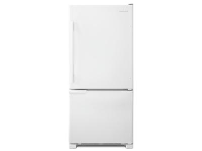 30" Amana 18.5 Cu. Ft. Bottom-Freezer Refrigerator with ENERGY STAR Qualification - ABB1921BRW