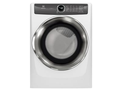 27" Electrolux 8.0 Cu. Ft. Front Load Perfect Steam Electric Dryer With Instant Refresh And 8 Cycles - EFMC527UIW
