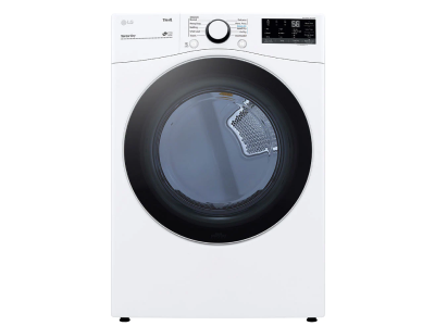 27" LG 7.4 Cu. Ft. Electric Dryer with Built-In AI Sensor Dry and Touch Control Panel - DLE3600W