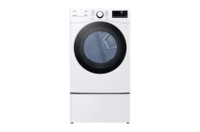 27" LG 7.4 Cu. Ft. Electric Dryer with Built-In AI Sensor Dry and Touch Control Panel - DLE3600W